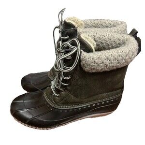 Women’s Magellan Duck Boots Faux Fur Lined Size 10
